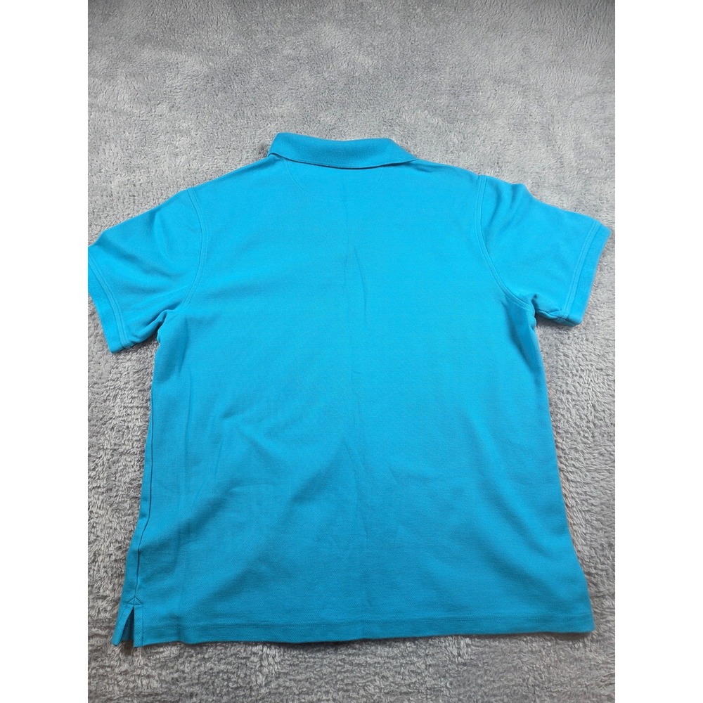 Club Room Performance Mens Polo Shirt Turquoise Blue Pique Short Sleeve Large - Picture 6 of 7